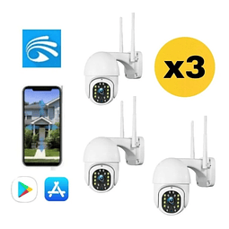 Camara Ip Wifi Exterior 1080p Inalambrica Hd / Pack X3