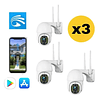 Camara Ip Wifi Exterior 1080p Inalambrica Hd / Pack X3