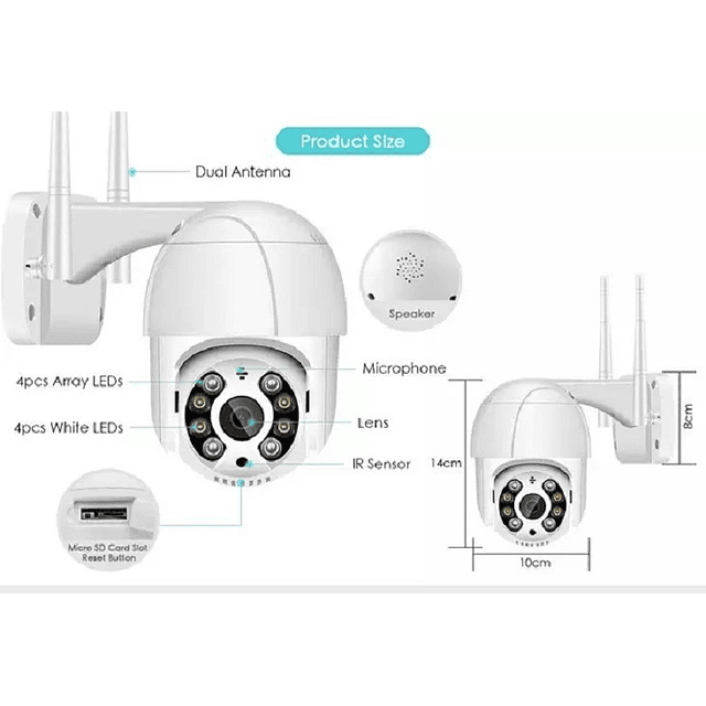Camara Seguridad 5 Megapixeles Uso Exterior E Interior