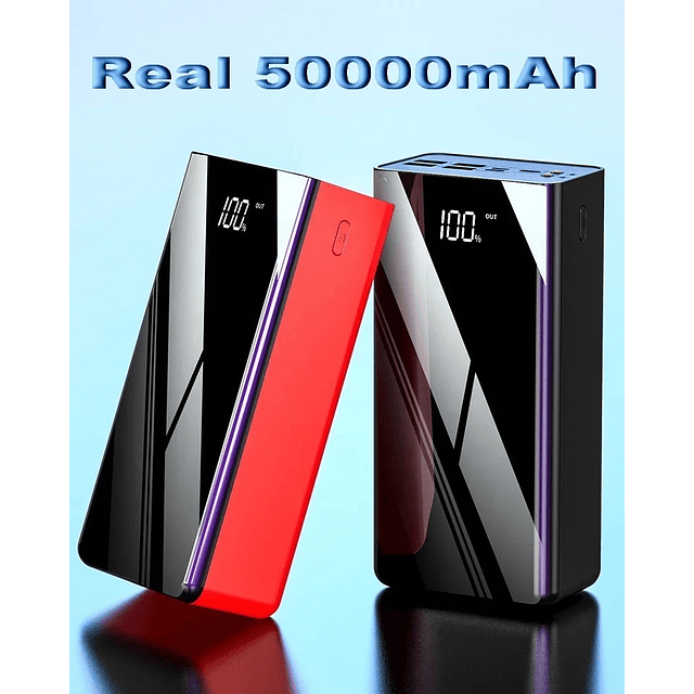 Bateria Externa 50000mha Power Bank Celulares Smartfhone 