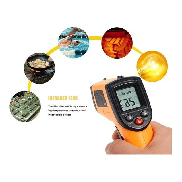 Termometro Infrarrojo Industrial Termometros Digitales 380°