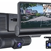 Cámara Para Auto 3 En 1 Frontal Trasera Y Tablero 1080p Hd *INCLUYE ENVÍO GRATIS*