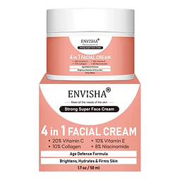 Crema Facial Colageno 4 En 1 Antiarrugas, Blanqueadora