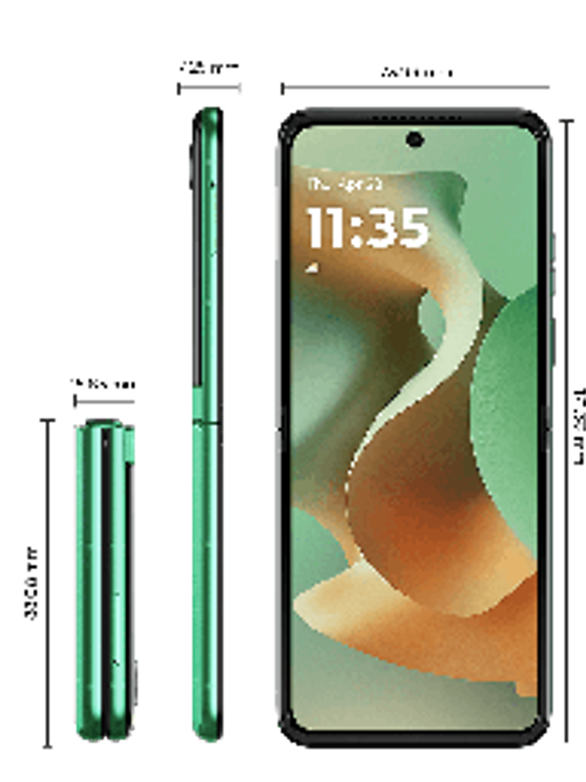 Motorola RAZR 60 Green 12GB RAM 512GB ROM Plegable 1