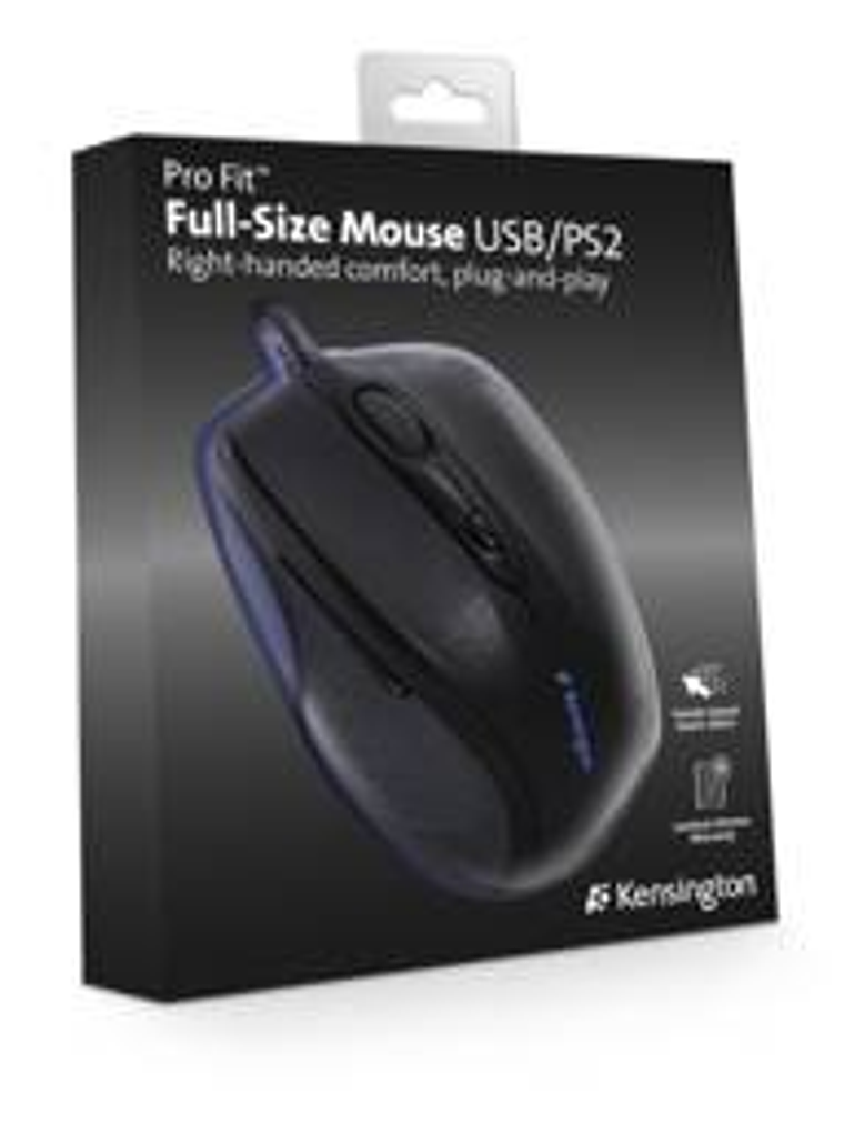Kensington Pro Fit Mouse USB Tamaño Completo K72369 - Con Cable 3