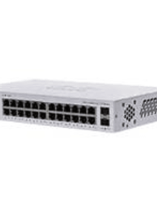 Switch Cisco Gigabit Ethernet Business 110, 24 P 10/100/1000Mbps+2 P SFP, 48 Gb/s, No Administrable