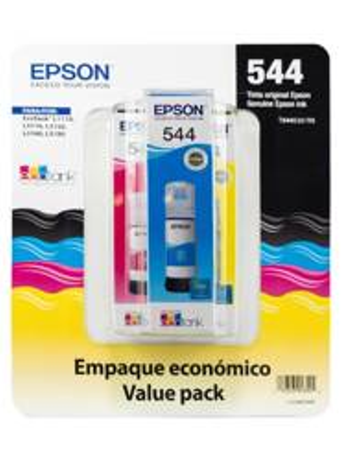 Pack 3 Tintas Epson T544520 Color - L1110/L3110/L3150/L5190 1