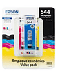 Pack 3 Tintas Epson T544520 Color - L1110/L3110/L3150/L5190 - Miniatura 1