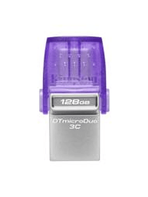 Memoria USB Kingston MicroDuo 3C 128GB USB-C + USB-A - Pendrive Dual 200MB/s