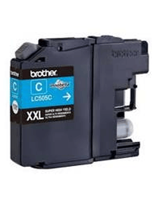 Cartucho Tinta Brother LC505C Cyan - Alto Rendimiento 1.300 Páginas
