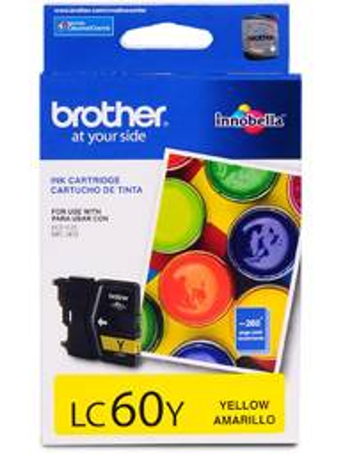 Cartucho Tinta Brother LC60Y Amarillo - 260 Páginas 1