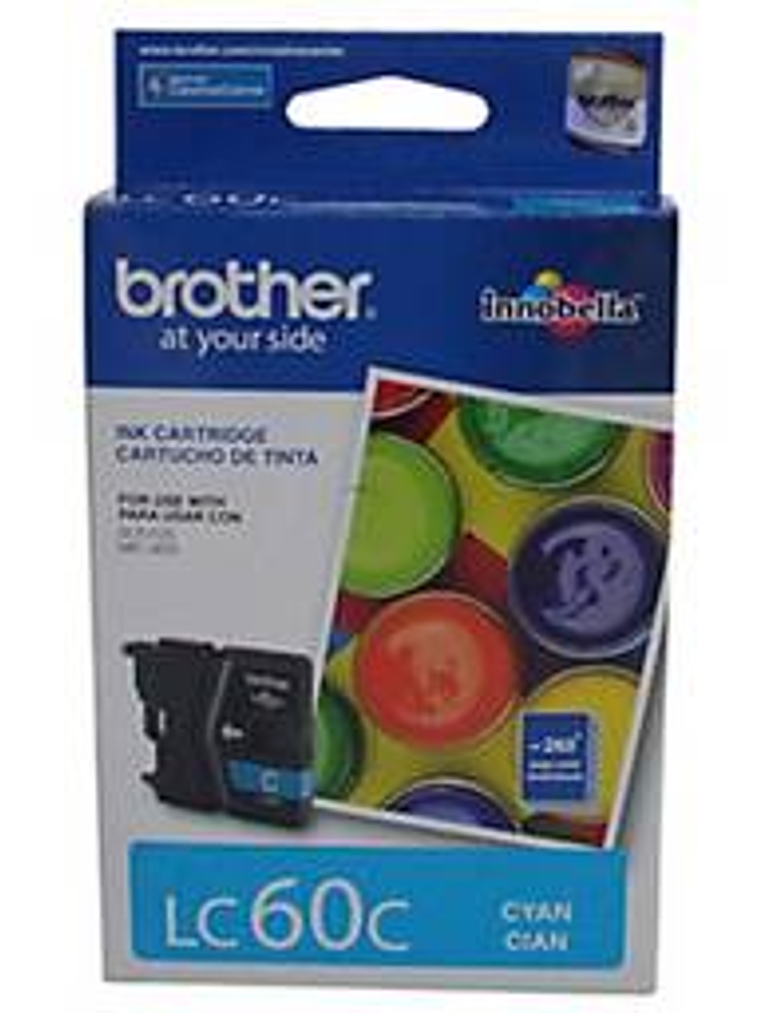 Cartucho Tinta Brother LC60C Cyan - 260 Páginas 1