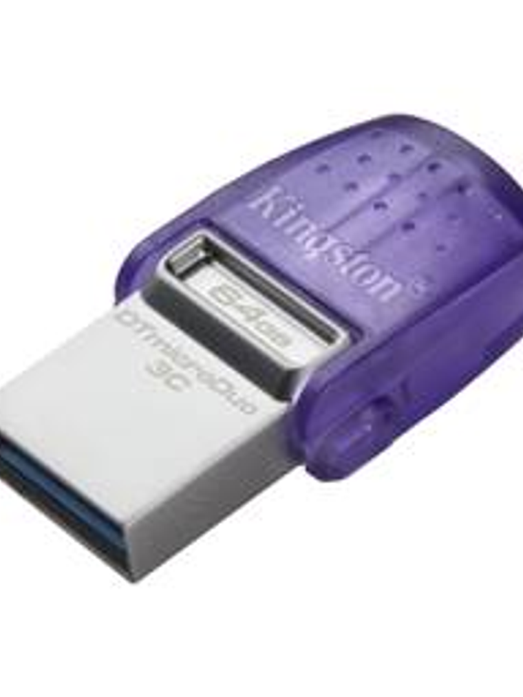 Memoria USB Kingston MicroDuo 3C 64GB USB-C + USB-A - Pendrive Dual 200MB/s 2