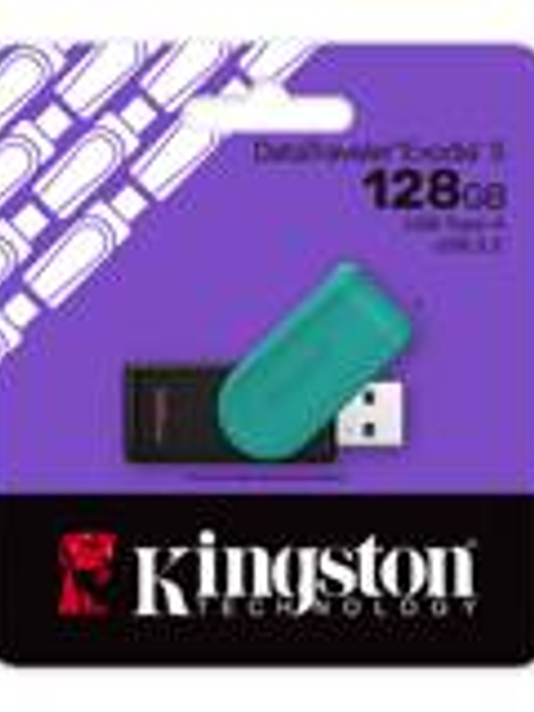Memoria USB Kingston DataTraveler Exodia S 128GB USB 3.2 - Pendrive Negro/Turquesa 1