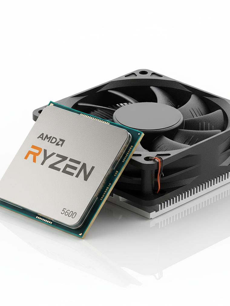 Procesador AMD Ryzen 5 5600 - 6 Núcleos 4.4GHz - CPU con Cooler Wraith Stealth AM4 1