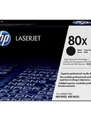 Toner HP CF280X 80X Negro - Alto Rendimiento 6.900 Páginas