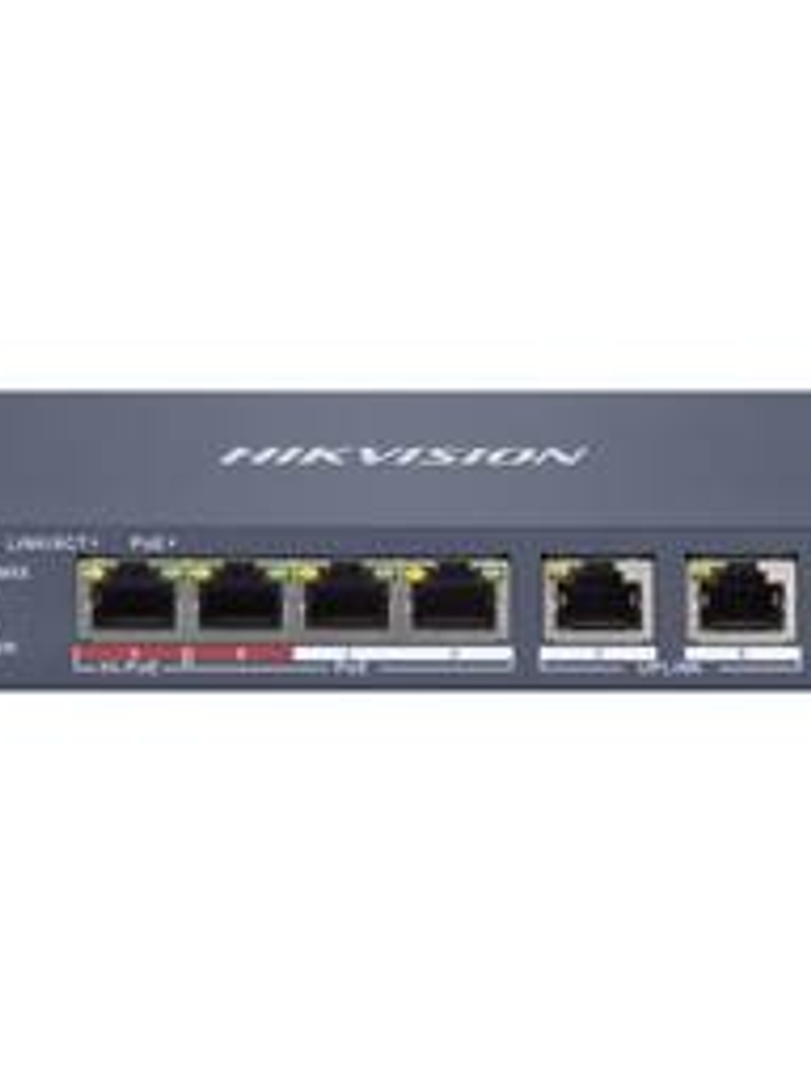 Switch Hikvision DS-3E1106HP-EI 4 Puertos 1 HiPoE 60W 300m 1