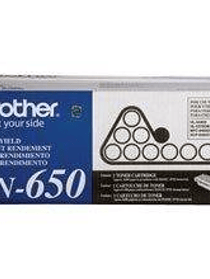 Toner Brother TN650 Negro - Alto Rendimiento 8.000 Páginas