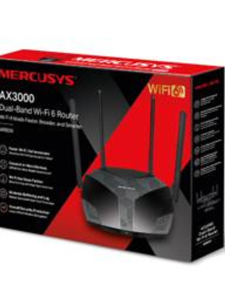 TP-LINK MERCUSYS MR80X AX3000 WiFi6 Router DualBand Gigabi 1