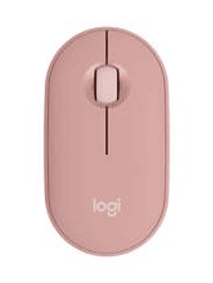 Logitech Pebble Mouse 2 M350s Bluetooth Rosado - Ultra Delgado
