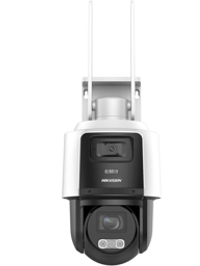 Cámara TandemVu Hikvision PTZ Dual 4MP 4x Darkfighter 4G 3