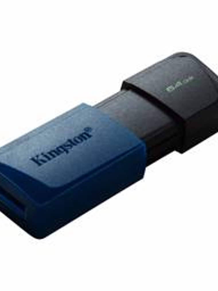 Memoria USB Kingston DataTraveler Exodia M 64GB USB 3.2 - Pendrive Negro/Azul Alta Velocidad 2
