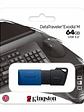 Memoria USB Kingston DataTraveler Exodia M 64GB USB 3.2 - Pendrive Negro/Azul Alta Velocidad - Miniatura 3