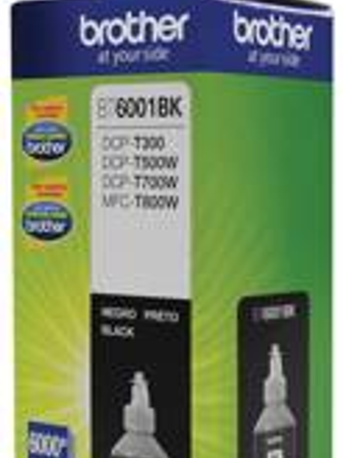 Botella Tinta Brother BT6001BK Negro - 6.000 Páginas 1