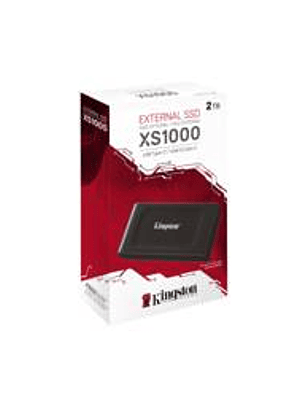 Disco SSD Externo Kingston 2TB XS1000 1050MB/s USB-C Negro