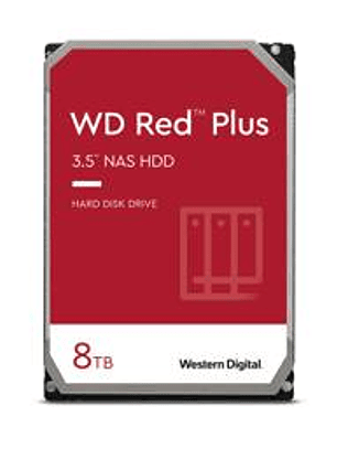 Disco Duro Interno WD Red Plus 8TB SATA 5640 RPM 256MB - NAS 24/7