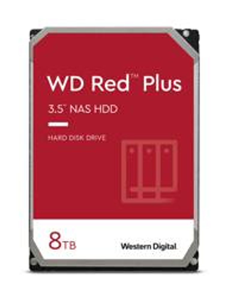 Disco Duro Interno WD Red Plus 8TB SATA 5640 RPM 256MB - NAS 24/7 2