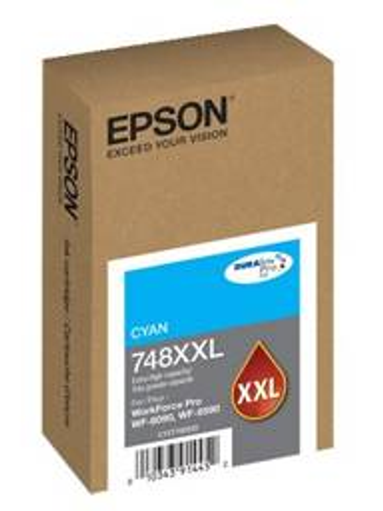 Cartucho Tinta Epson T748XXL220 Cyan - Alto Rendimiento 1