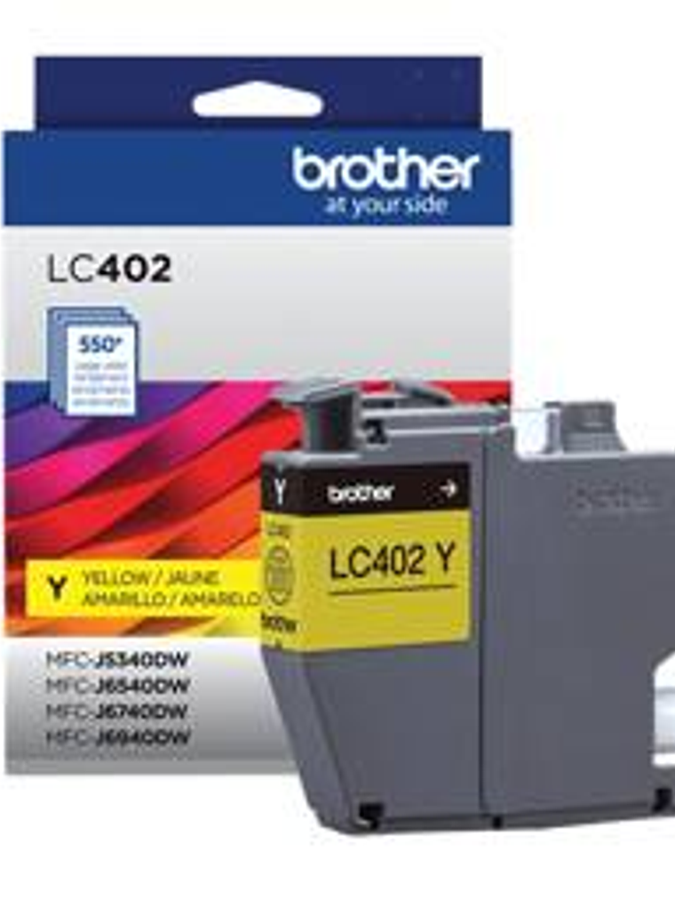 Cartucho Tinta Brother LC402YS Amarillo - 550 Páginas 1