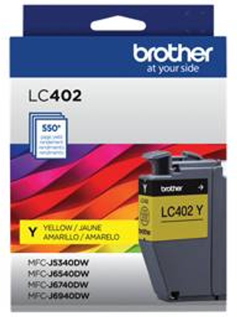Cartucho Tinta Brother LC402YS Amarillo - 550 Páginas 2
