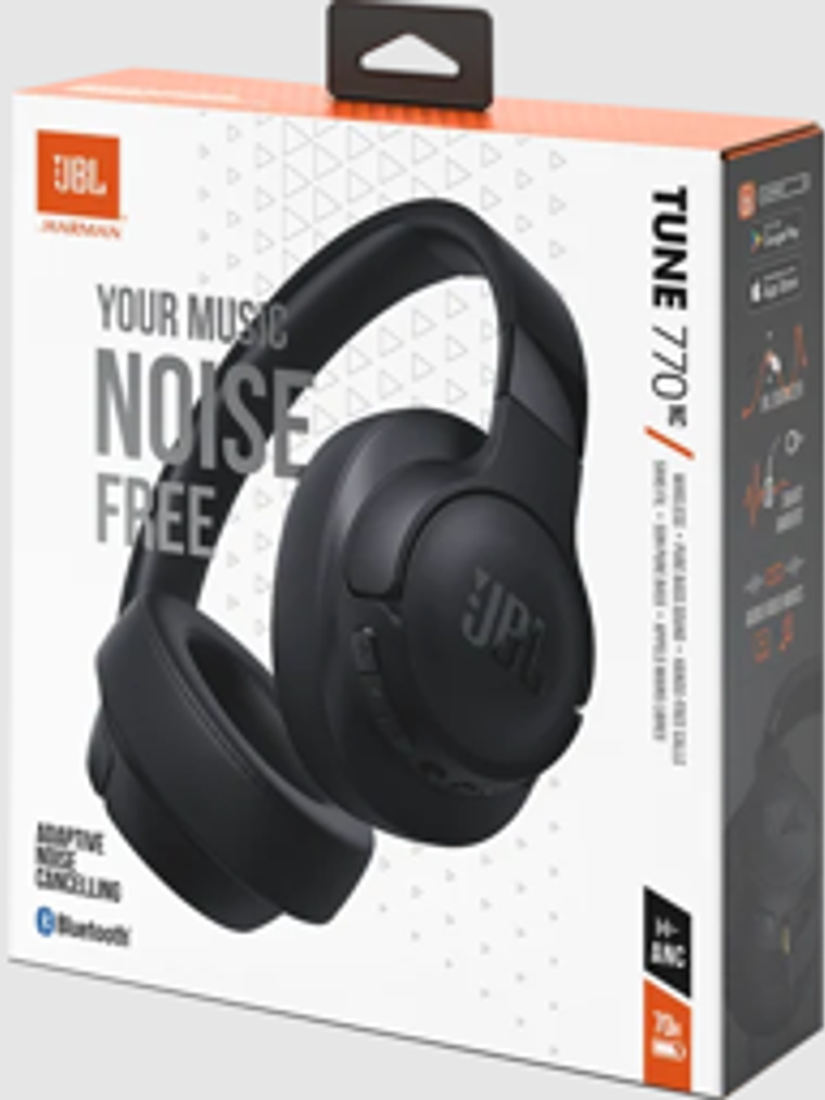 Auriculares JBL Tune 770NC Bluetooth Negro Over-Ear - Cancelación de Ruido 4
