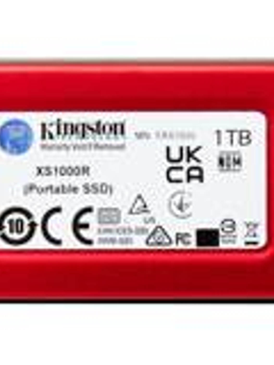 Disco SSD Externo Kingston 1TB XS1000 1050MB/s USB-C Rojo 3