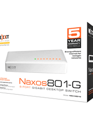 Switch Nexxt Essent Naxos801-G 8 Puertos Gigabit Sobremesa