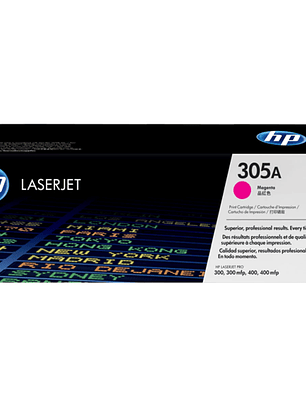 Toner HP CE413A 305A Magenta - 2.600 Páginas LaserJet