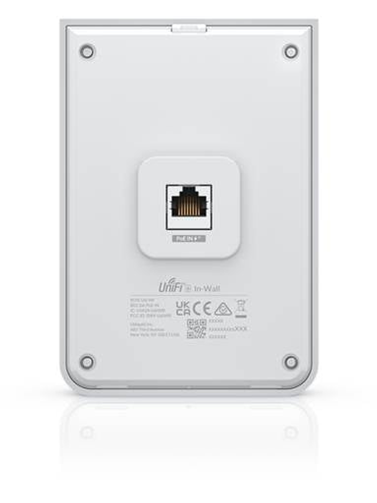 Access Point Ubiquiti U6-IW WiFi 6 Muro 4.8Gbps 300+ Usuarios In-Wall 1