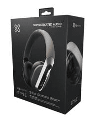 Auriculares Klip Xtreme On-Ear Gris Style KWH-750GR - Bluetooth