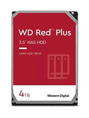 Disco Duro Interno WD Red Plus 4TB SATA 5400 RPM 256MB - NAS 24/7 CMR