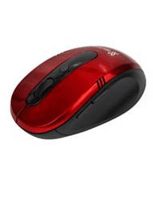 Klip Xtreme Mouse Inalámbrico 6 Botones 1600 DPI Rojo - Productividad