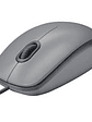 Logitech M110 Mouse USB Plateado - Básico Con Cable Silencioso - Miniatura 2