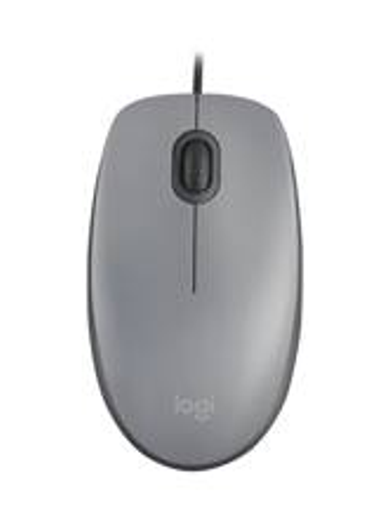 Logitech M110 Mouse USB Plateado - Básico Con Cable Silencioso 4