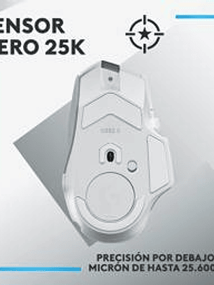 Mouse Gamer Logitech G502 X Plus Inalámbrico Blanco - RGB LIGHTSYNC