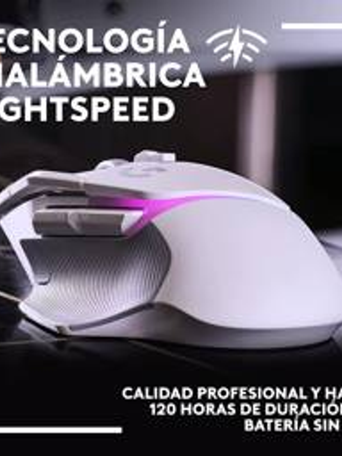 Mouse Gamer Logitech G502 X Plus Inalámbrico Blanco - RGB LIGHTSYNC 2