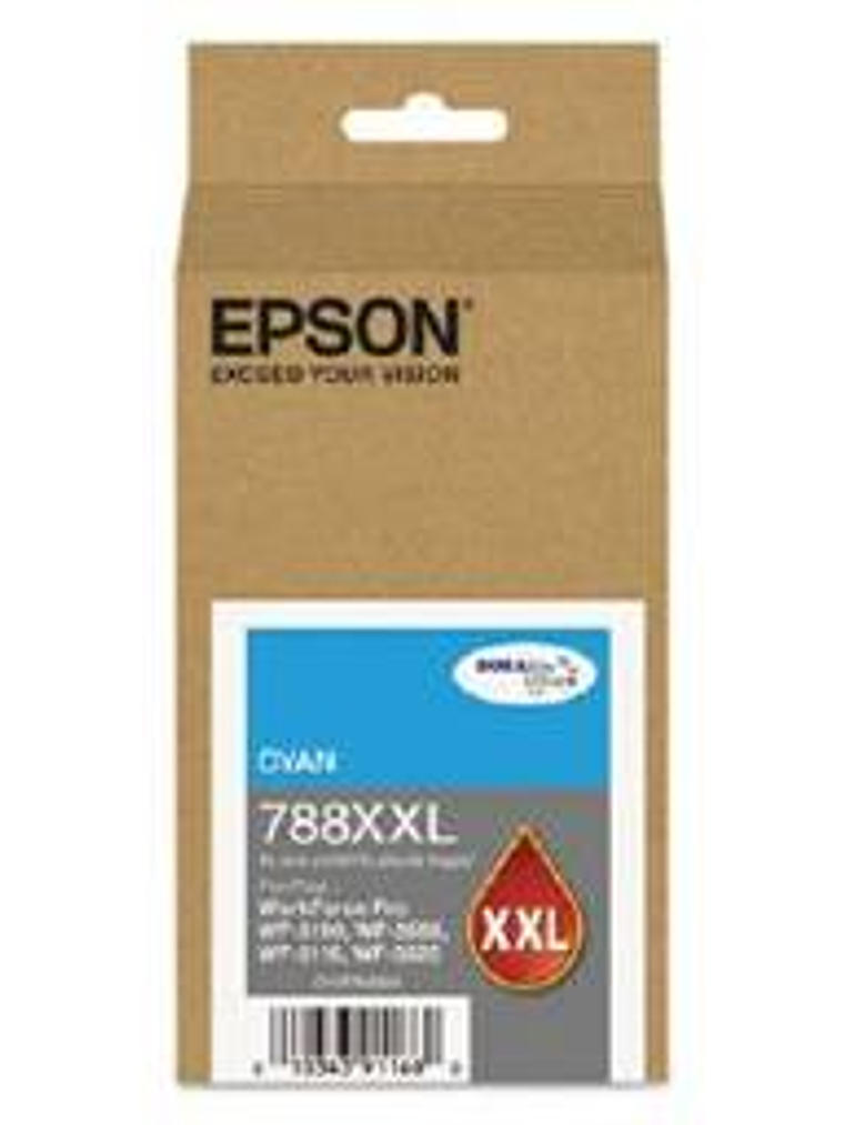 Cartucho Tinta Epson T788XXL220 Cyan - Extra Alto Rendimiento 4.000 Páginas 1