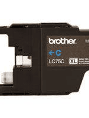 Cartucho Tinta Brother LC75C Cyan - 600 Páginas