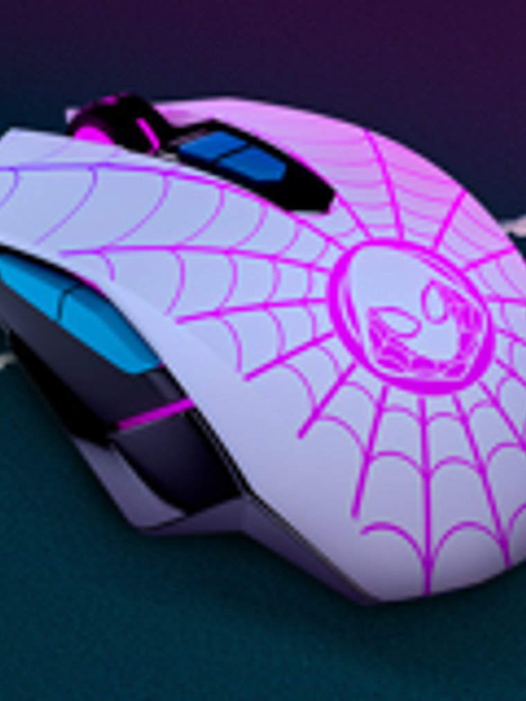 Mouse Gamer Marvel Spider-Gwen USB 2400 DPI XTM-M520SG - Colección 1
