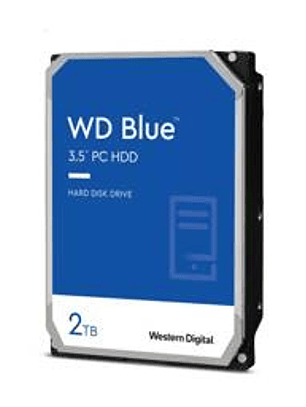 Disco Duro Interno WD Blue 2TB SATA 7200 RPM 256MB - PC Desktop Alto Rendimiento
